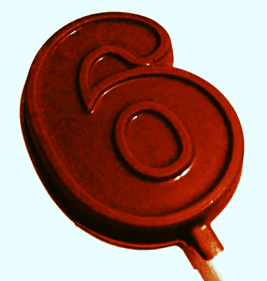 Number 6 Lollipop