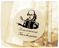 William Shakespeare Chocolate Lolly