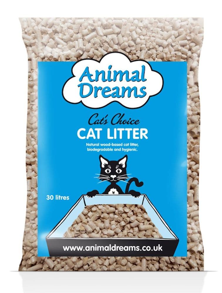 Animal Dreams Wood Pellet Cat Litter 30 Litre