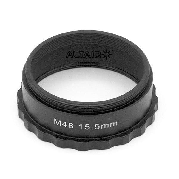 15.5mm M48 Spacer Extension Tube Ring - Easy Grip for Astro cameras