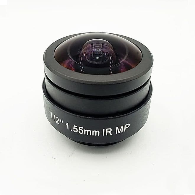Allsky camera lens 180 Degree FOV 1/2 1.55mm f2 CS mount for CMOS camera