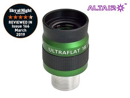 Altair 18mm ULTRAFLAT Eyepiece - Precision barrel stainless steel
