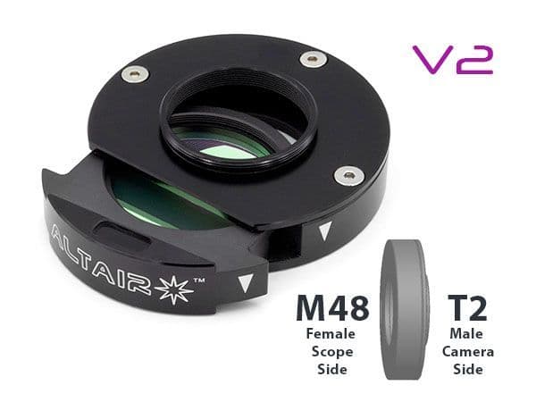 Altair 2 inch Magnetic Filter Holder - M48 front T2 back - Version 2