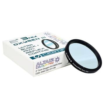 Altair ColourPRO ULTRA 3nm Oiii Narrowband Filter 2" CERTIFIED