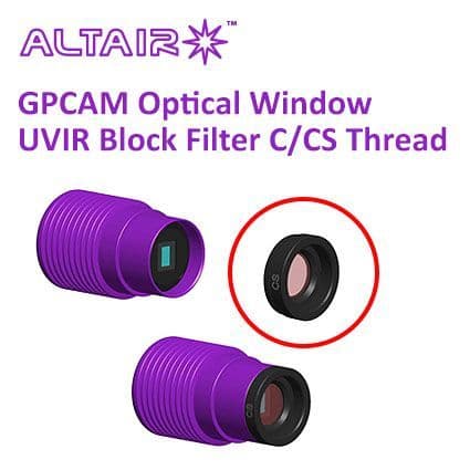 Altair GPCAM Replacement Optical Window - UVIR Block with AR Coating