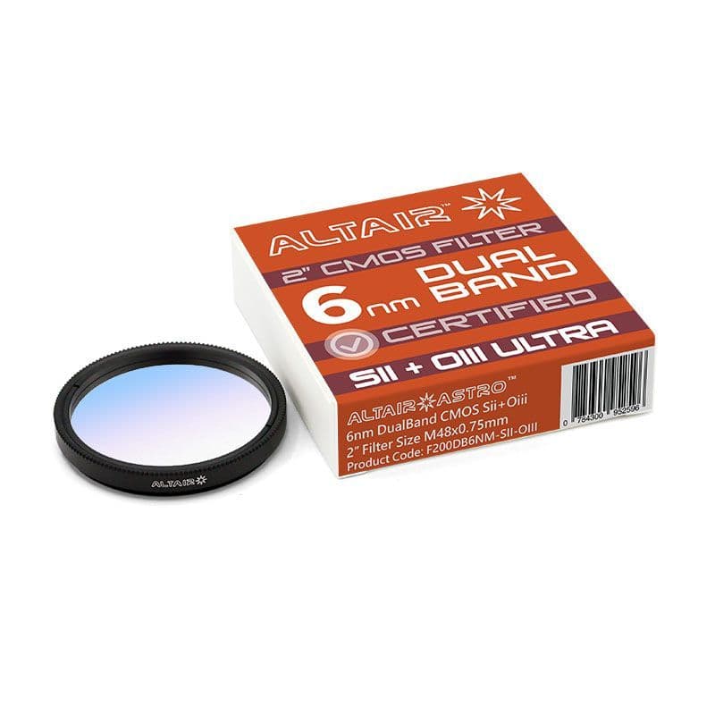 Cmos Rauch Filter Altair Sii Oiii DualBand 6nm CERTIFIED CMOS Filter & test report