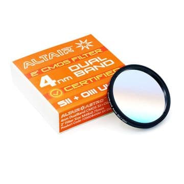 Altair Sii Oiii DualBand ULTRA 4nm CERTIFIED CMOS Filter 2" w test report