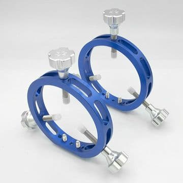 Altair TMS Ultra Light 100mm Guide Scope Rings - BLUE Anodised