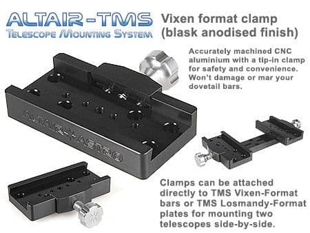 Altair TMS - Vixen Synta Dovetail Clamp Black