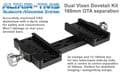 Altair TMS - Vixen-type Dual Mounting Bar 230mm OTA Separation Black