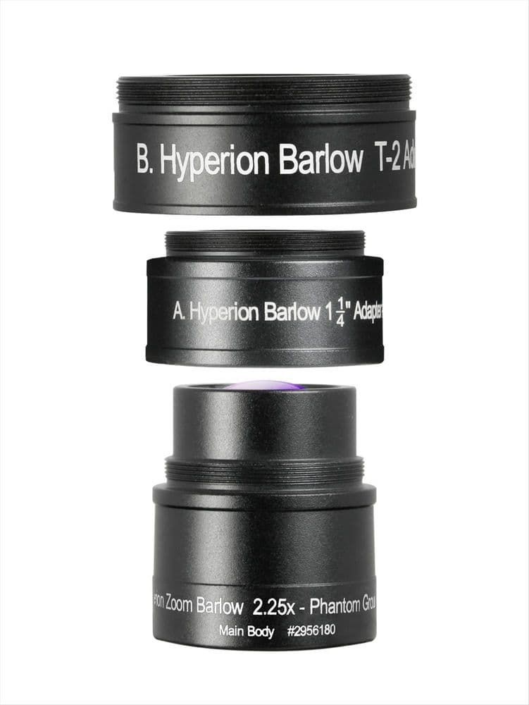 Baader Hyperion 2.25x Barlow Lens W/ 1.25" And T2 Connection 5059 - View #3