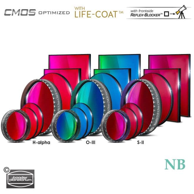 Baader 6.5nm Narrowband Filter-Set CMOS-optimized (H-alpha / O-III / S-II)
