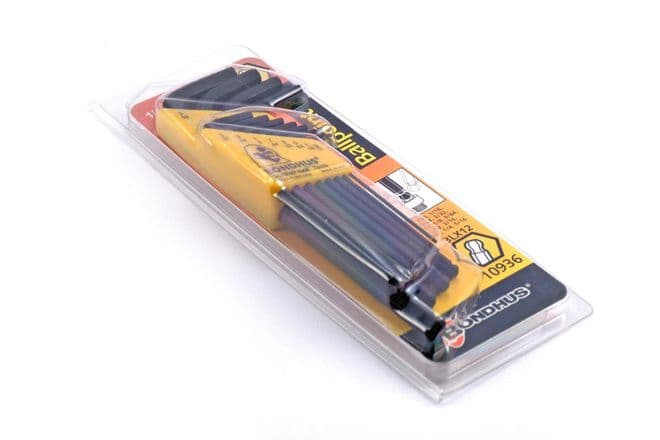 Baader Allen wrench keySet / inch (0,05 - 5/16 inch  precision quality with ball-head)