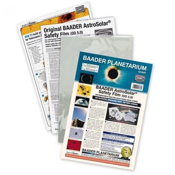 Baader AstroSolar® Safety Film 5.0, 20x29cm - For Solar Observation