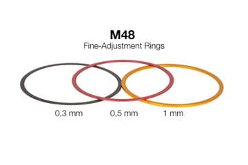 Baader M48 Fine-Adjustment Spacer Rings 0.3mm 0.5mm 1.0mm