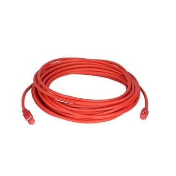 Baader Network Cable (red) with ColdTemp-specified CAT-7 wire (CAT6a plug) 15 m long