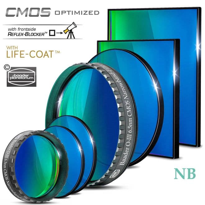Baader O-III Narrowband-Filters (6.5nm) CMOS-optimised
