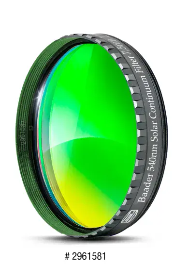 Baader Solar Continuum 7.5 nm 2" Filter (540nm)