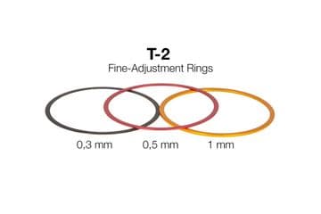 Baader T-2 Fine-Adjustment Spacer Ring Set 3pcs T-2 0.3 0.5 1.0mm thickness