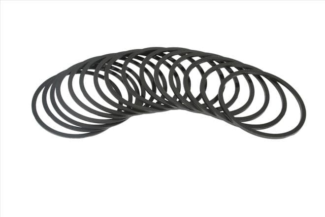 Baader T-2 fine-adjustment spacer-rings 15pc 5 sizes three rings per size thickness 0.6 0.8mm
