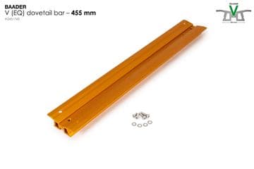 Baader V-Dove Tail Orange Anodized - 455mm Long Drilled For Celestron 9.25 and 11 SC / HD