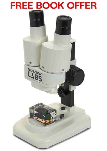Celestron Labs S20 Stereo Microscope (FREE BOOK OFFER)