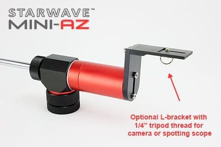 L-Bracket for camera or spotting scope - Starwave Mini-AZ Mount