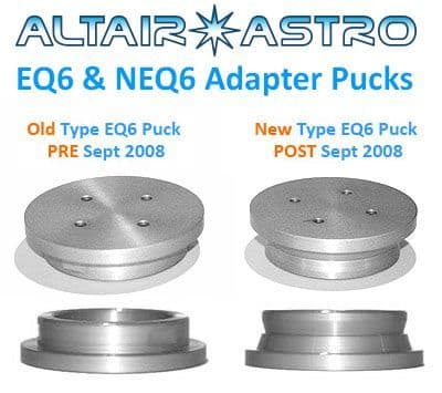 Puck to attach Losmandy Clamp to EQ6 or HEQ5 mounts