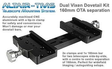 Vixen-type Side-By-Side Mounting System BLACK