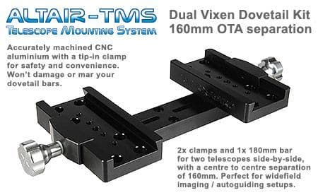 Vixen-type Side-By-Side Mounting System BLACK