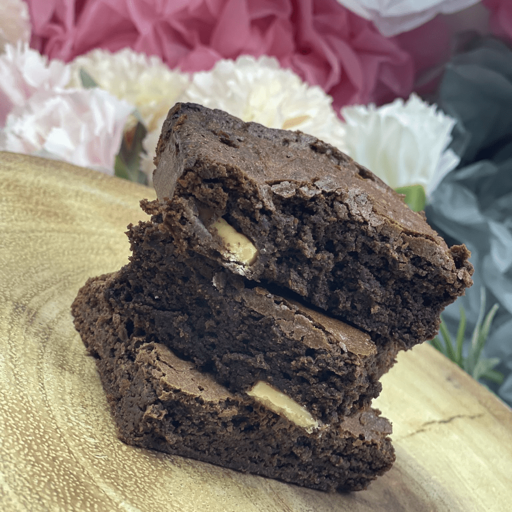 Gooey vegan brownies