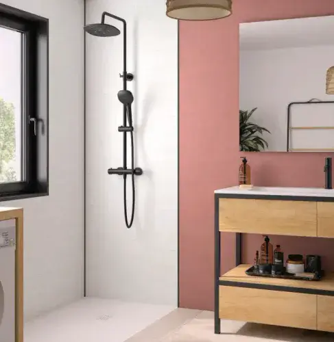 Kinewall Biege Scalloped Edge 1250mm x 2500mm Shower Wall Panel