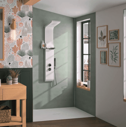 Kinewall Sage Coating 1250mm x 2500mm Shower Wall Panel