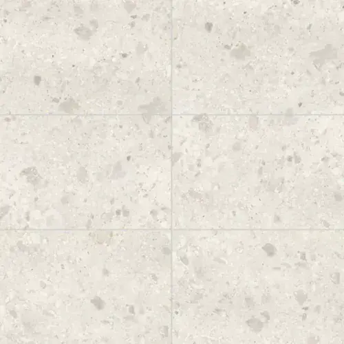 Multipanel White Terrazzo Large Tile Collection