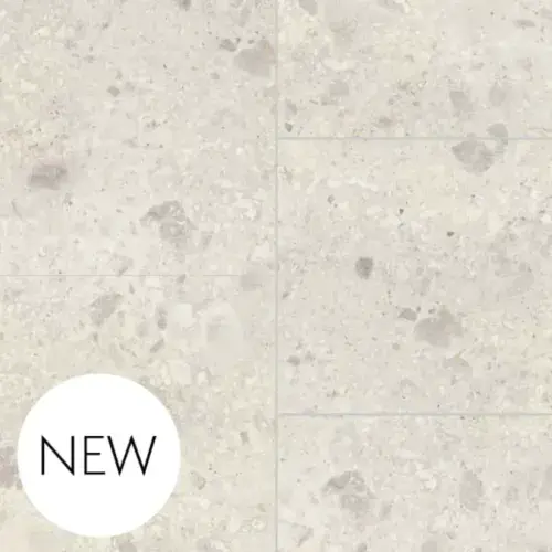 Multipanel White Terrazzo XL Offset Tile Collection