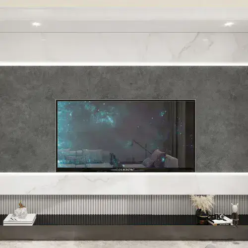 SolidCore Stone Grey Textured Wall Panel Set 2 x 600 x 2400mm Easy Fit | 1200mm Wide Coverage