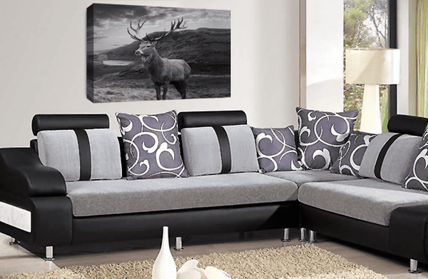 Highland Stag Wall Art Scottish Animal Canvas Picture Print Framed Ready to Hang