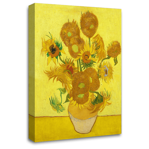 Vincent Van Gogh Wall Art Print Sunflowers Framed Reproduction Canvas Picture Ready to Hang