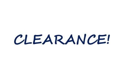 CLEARANCE!
