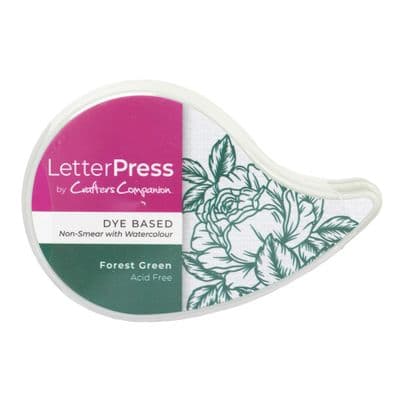 Crafter's Companion LetterPress Ink Pad - Forest Green