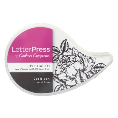 Crafter's Companion LetterPress Ink Pad - Jet Black