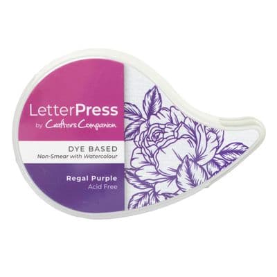 Crafter's Companion LetterPress Ink Pad -Regal Purple