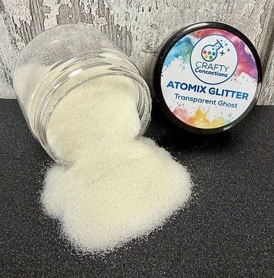 Crafty Concoctions Atomix Glitter - Transparent Ghost