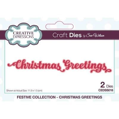 Creative Expressions Die Set - Christmas Greetings