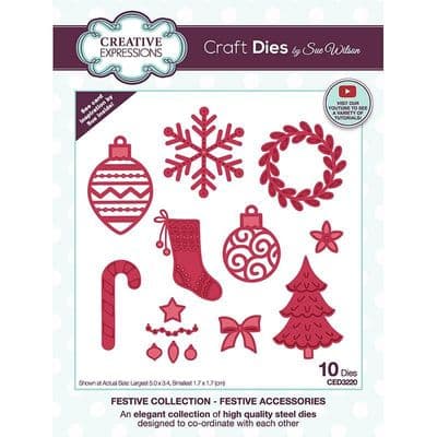 Creative Expressions Die Set - Festive Accessories