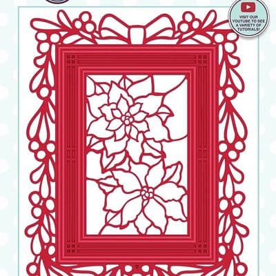 Creative Expressions Die Set - Festive Stained Glass Poinsettia