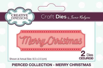 Creative Expressions Die Set - Merry Christmas Pierced Collection