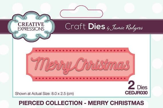 Creative Expressions Die Set - Merry Christmas Pierced Collection