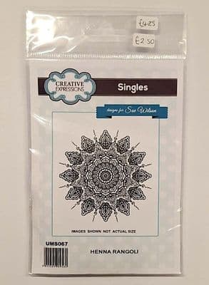 Creative Expressions Stamp - Henna Rangoli
