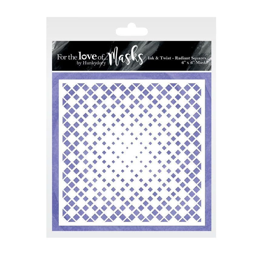 Hunkydory Ink & Twist Mask - Radiant Squares